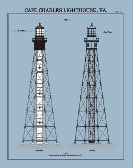 Cape Charles Lighthouse plans